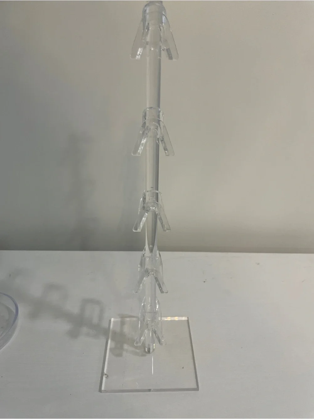 Acrylic Eyeglasses Display Stand 5 Glasses Readers Frame Sunglasses Holder Clear